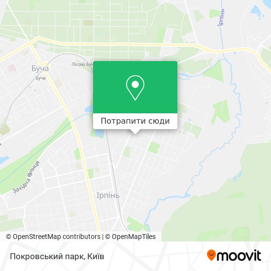 Карта Покровський парк