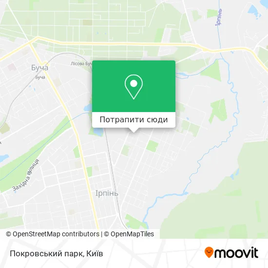 Карта Покровський парк