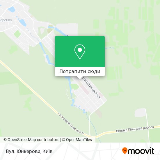 Карта Вул. Юнкерова