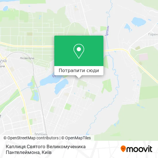 Карта Каплиця Святого Великомученика Пантелеймона