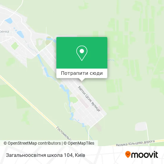 Карта Загальноосвітня школа 104