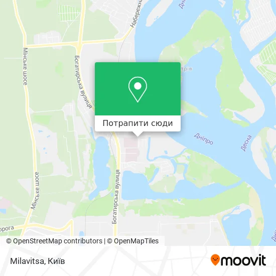 Карта Milavitsa