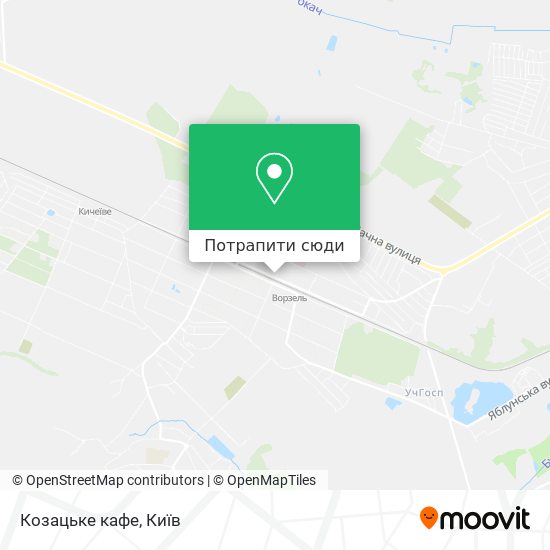 Карта Козацьке кафе