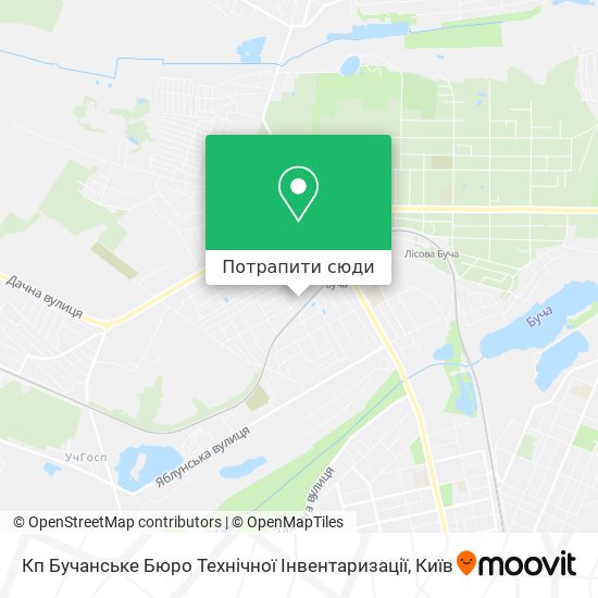 Карта Кп Бучанське Бюро Технічної Інвентаризації