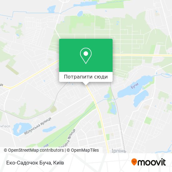 Карта Еко-Садочок Буча