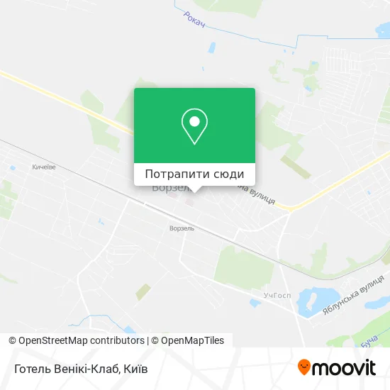Карта Готель Венікі-Клаб