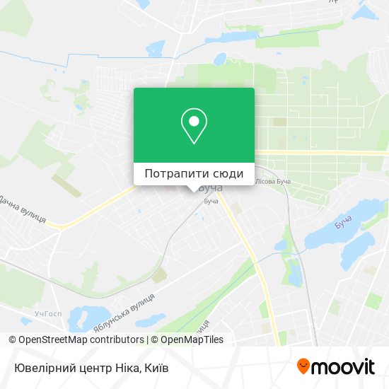 Карта Ювелірний центр Ніка