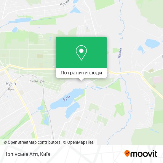 Карта Ірпінське Атп
