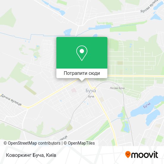 Карта Коворкинг Буча
