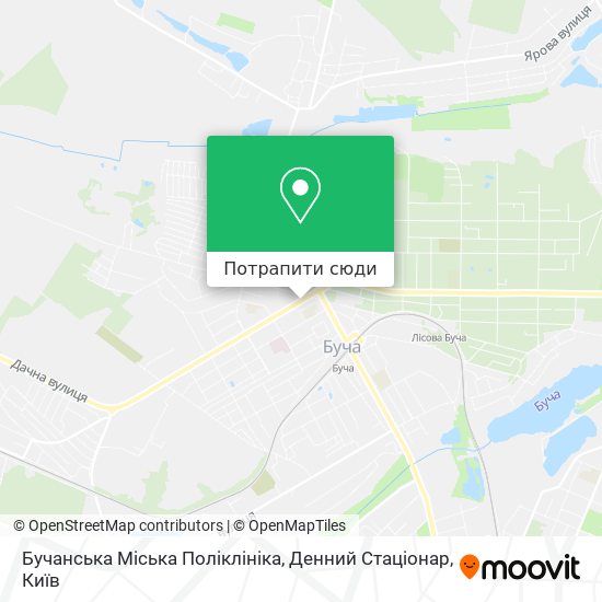 Карта Бучанська Міська Поліклініка, Денний Стаціонар