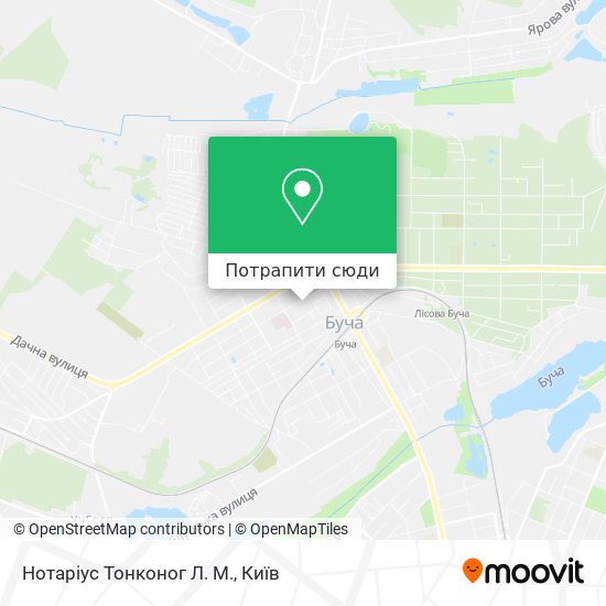 Карта Нотаріус Тонконог Л. М.