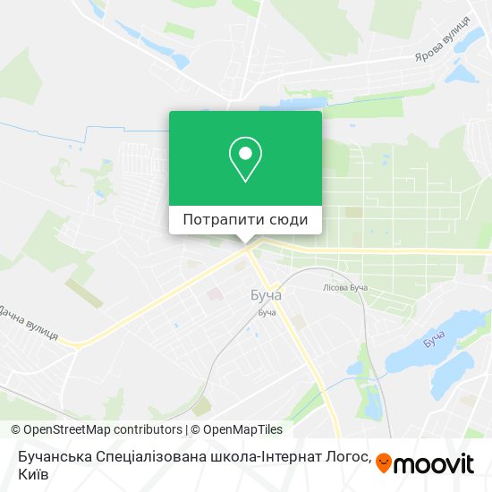 Карта Бучанська Спеціалізована школа-Інтернат Логос