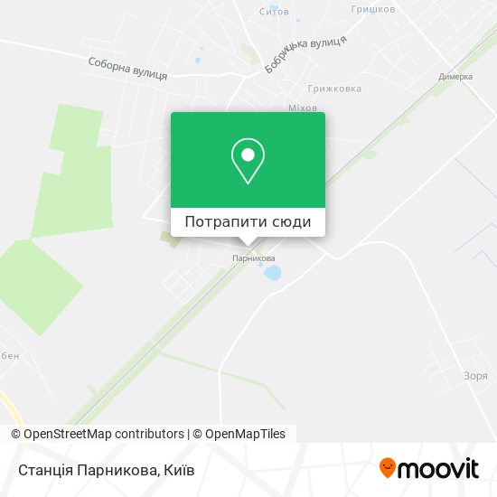 Карта Станція Парникова