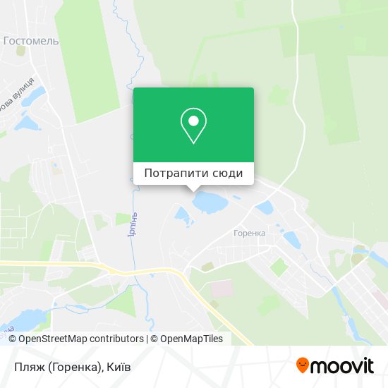 Карта Пляж (Горенка)
