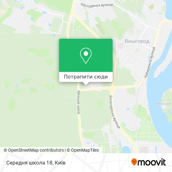 Карта Середня школа 18
