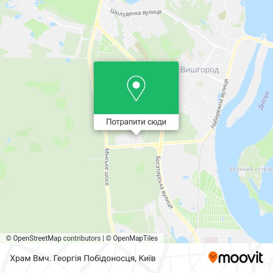 Карта Храм Вмч. Георгія Побідоносця