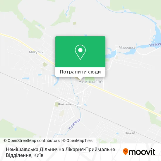 Карта Немішаївська Дільнична Лікарня-Приймальне Відділення
