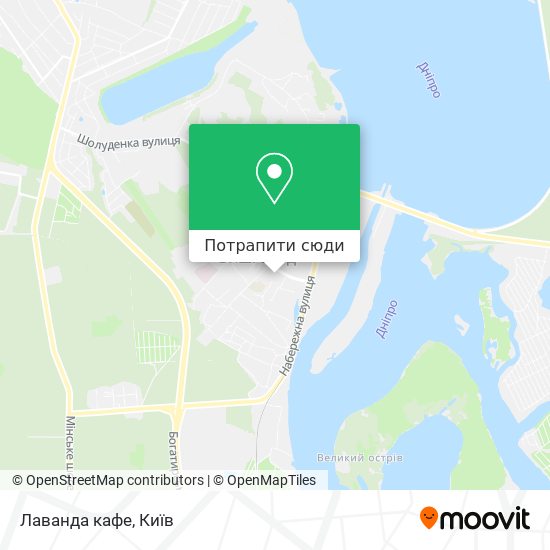 Карта Лаванда кафе