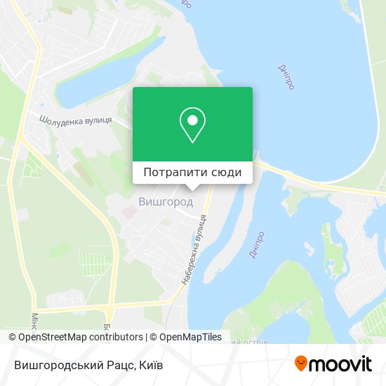 Карта Вишгородський Рацс