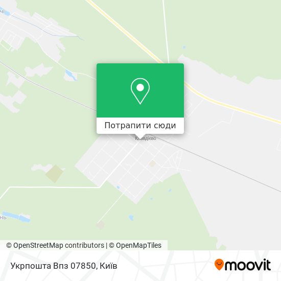 Карта Укрпошта Впз 07850