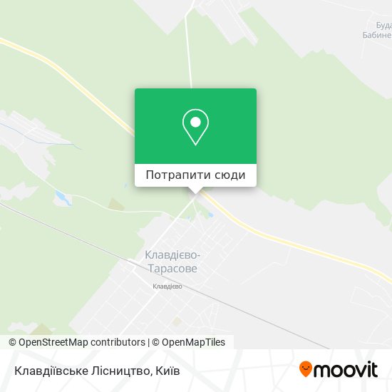 Карта Клавдіївське Лісництво