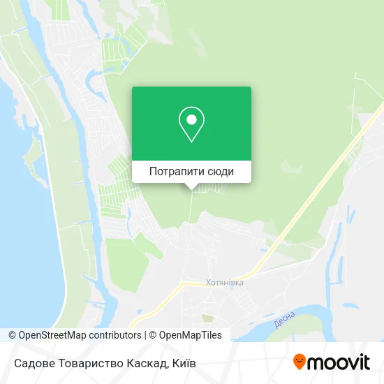 Карта Садове Товариство Каскад
