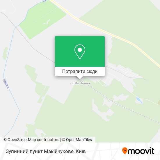 Карта Зупинний пункт Макійчукове
