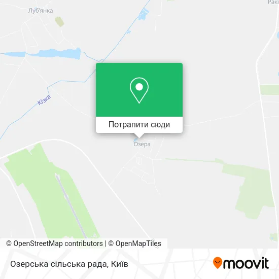 Карта Озерська сільська рада