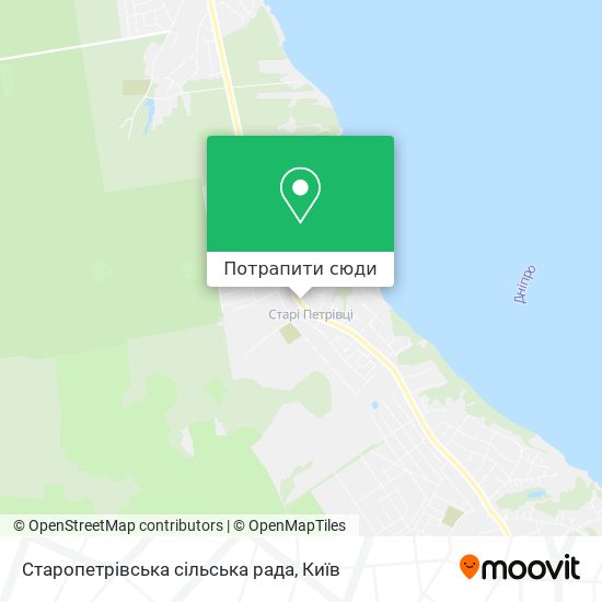 Карта Старопетрівська сільська рада