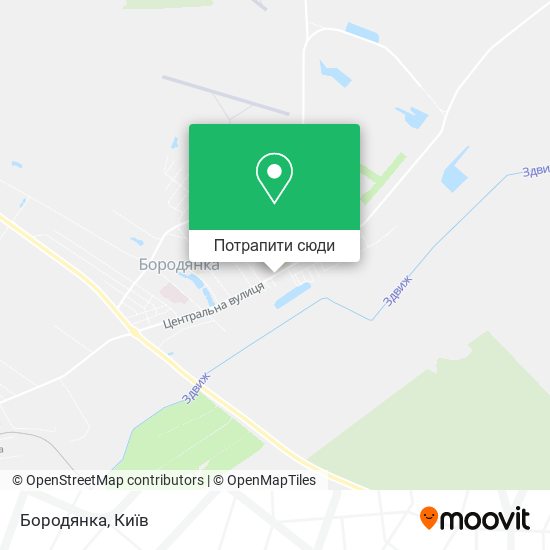 Карта Бородянка
