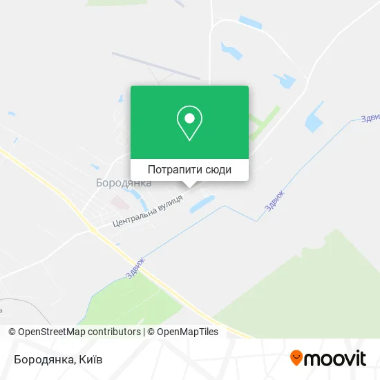Карта Бородянка