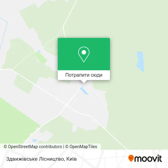 Карта Здвижівське Лісництво