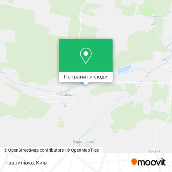 Карта Гаврилівка