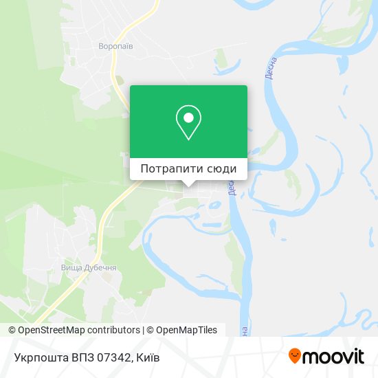 Карта Укрпошта ВПЗ 07342