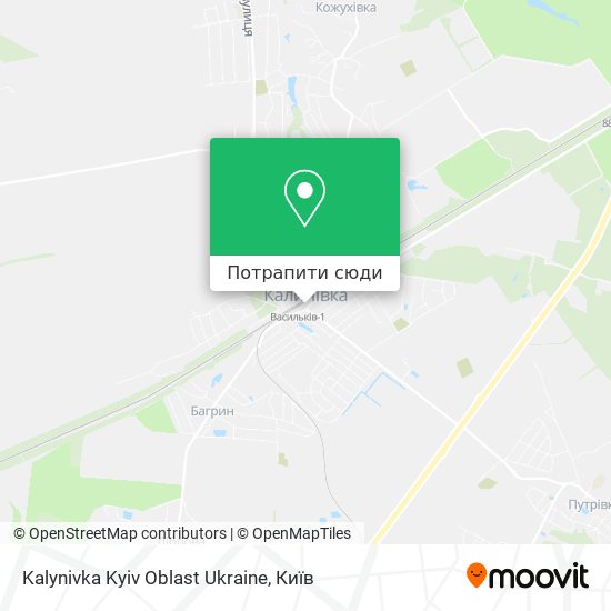 Карта Kalynivka Kyiv Oblast Ukraine