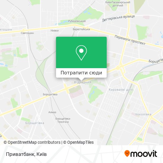 Карта Приватбанк
