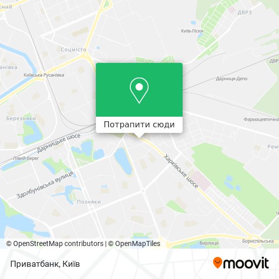 Карта Приватбанк