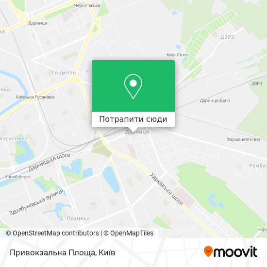 Карта Привокзальна Площа