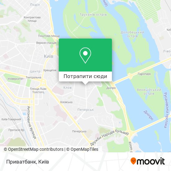 Карта Приватбанк