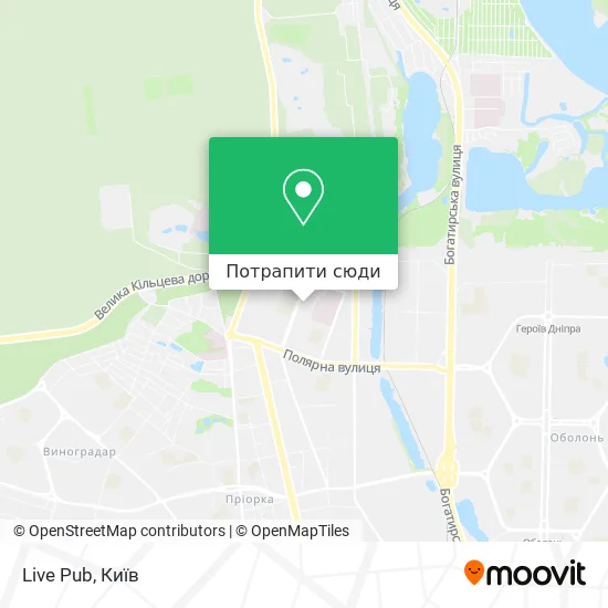 Карта Live Pub