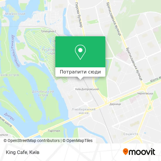 Карта King Cafe