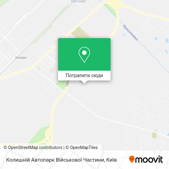 Карта Колишній Автопарк Військової Частини