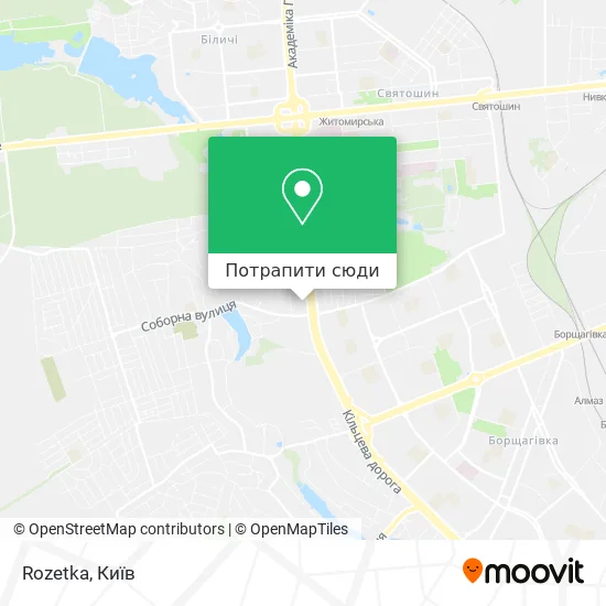 Карта Rozetka
