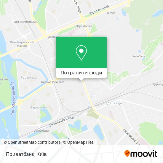Карта Приватбанк