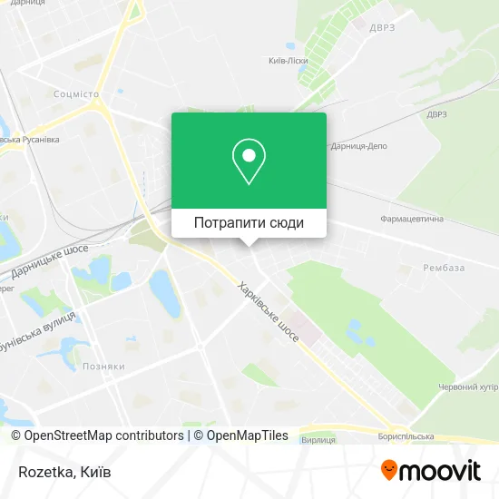 Карта Rozetka