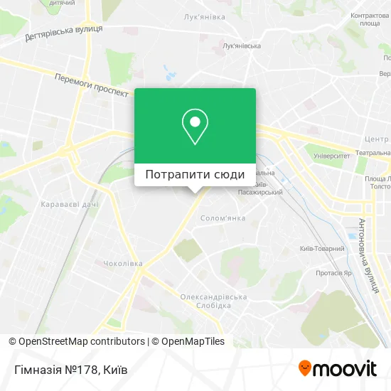 Карта Гімназія №178