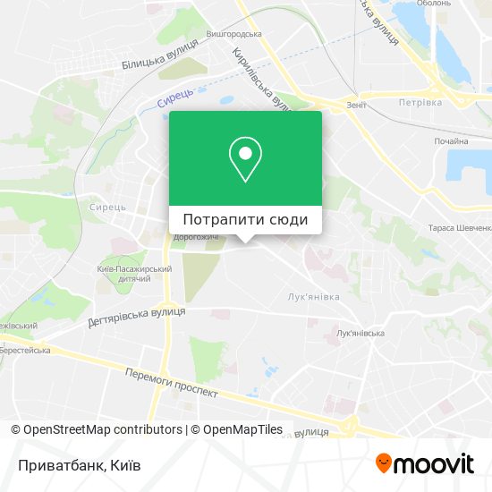Карта Приватбанк