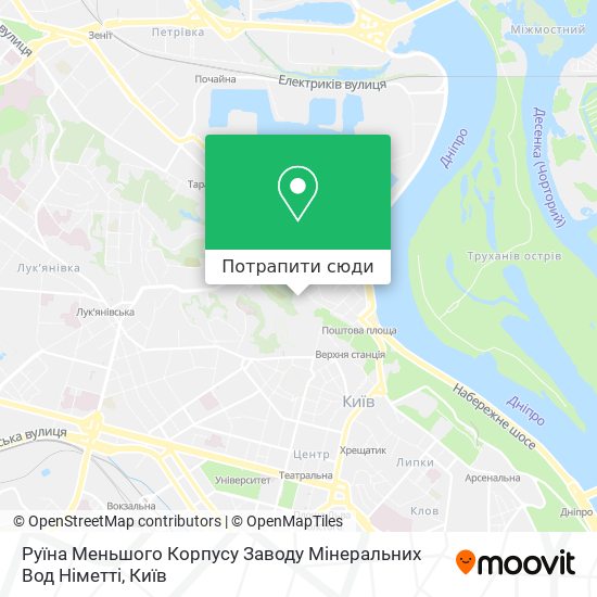 Карта Руїна Меньшого Корпусу Заводу Мінеральних Вод Німетті