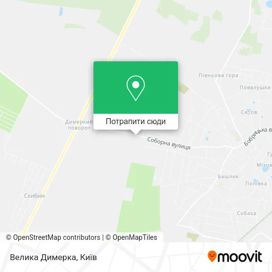 Карта Велика Димерка