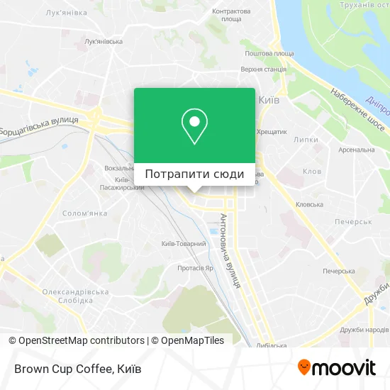 Карта Brown Cup Coffee